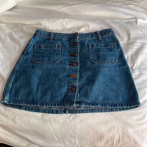 gap denim skirt
